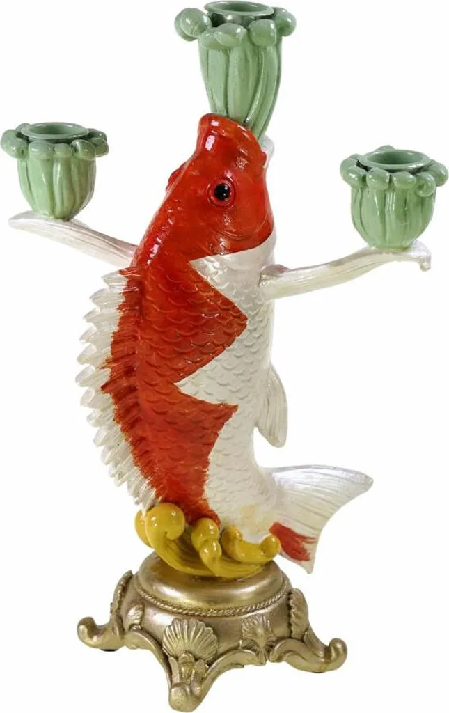 Candelere Pesce Koi Werner Voss 56664 | Decorazione 29,5 cm Design