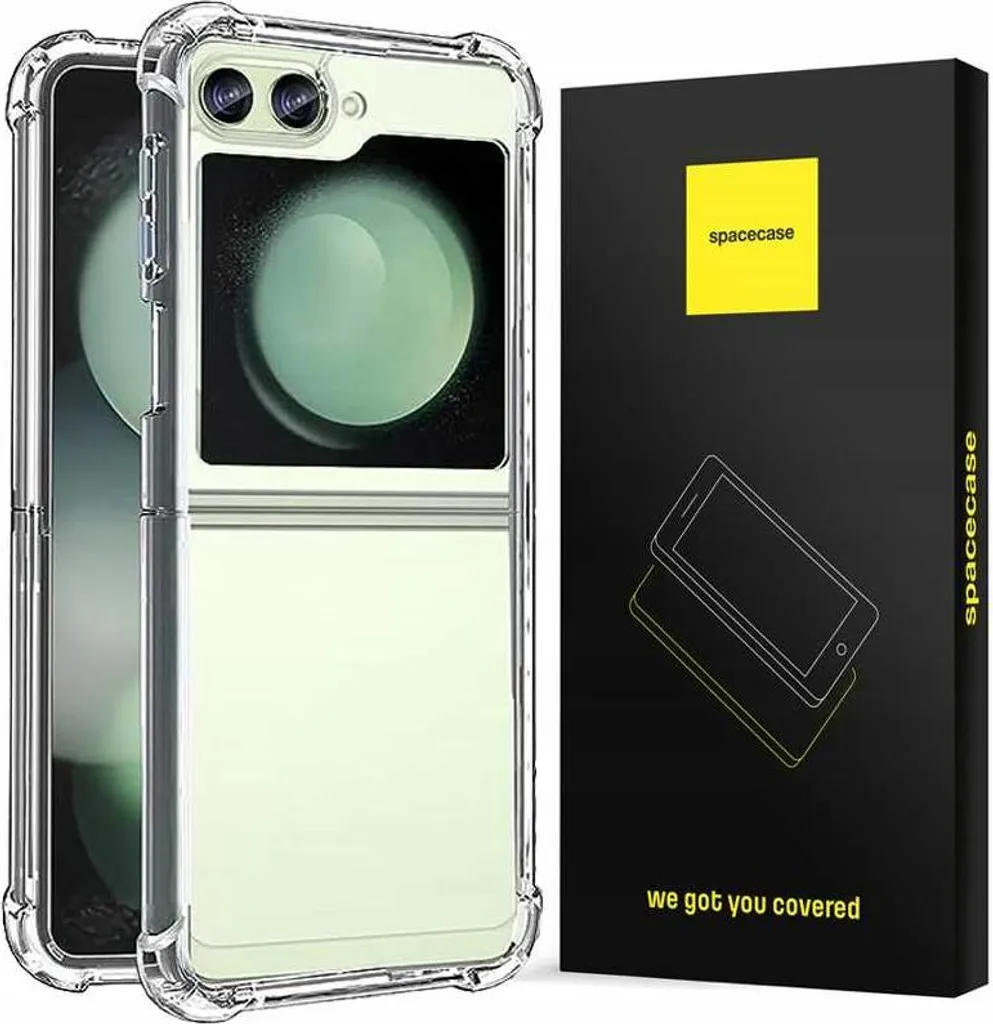 Custodia Samsung Galaxy Z Flip 5 SPACECASE Silicone Antiurto Trasparente