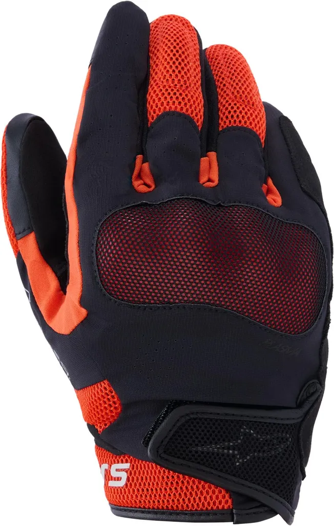 Gants de moto été Alpinestars Mogress Airflow ventilés noirs rouges