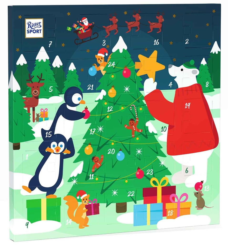 Ritter Sport Quadrat Adventskalender Produktbild 