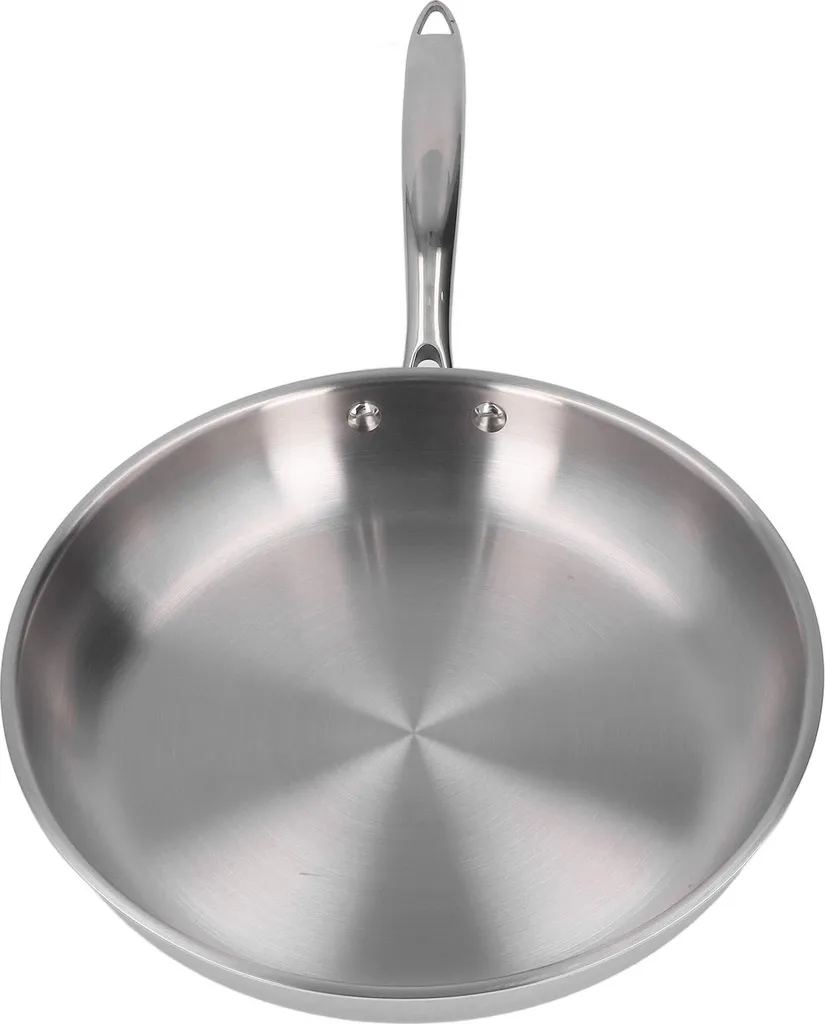 Poêle à omelette en inox 3 couches 28cm pour une cuisson saine et vive