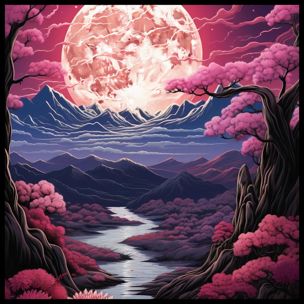 Plakat 60x60cm Rosa Traumland