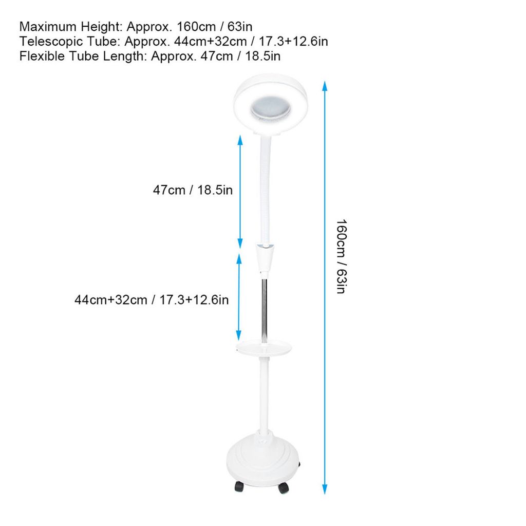 nastavitelná stojací lampa LED se studeným světlem, Obrázek produktu 11