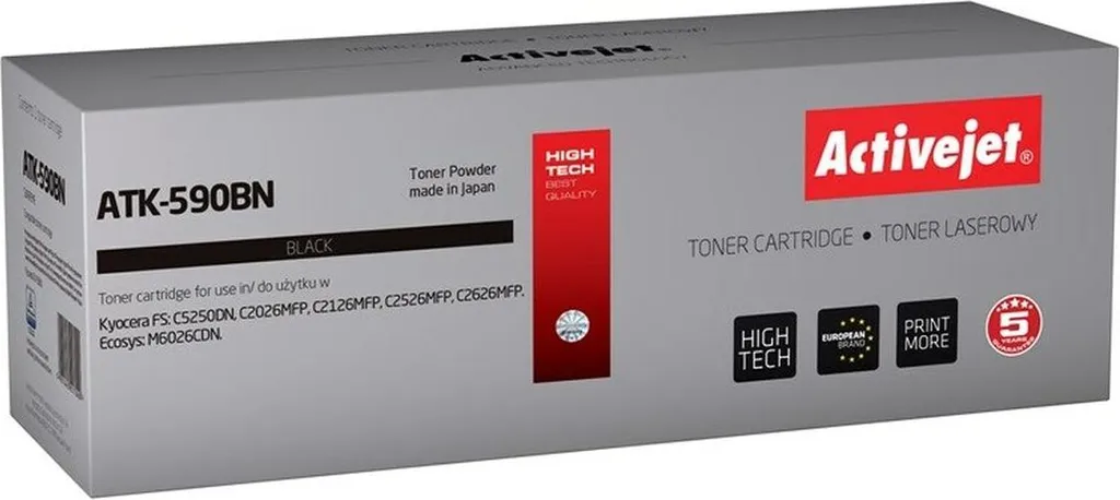 Toner noir Activejet ATK-590BN pour Kyocera TK-590BK Supreme 7000p