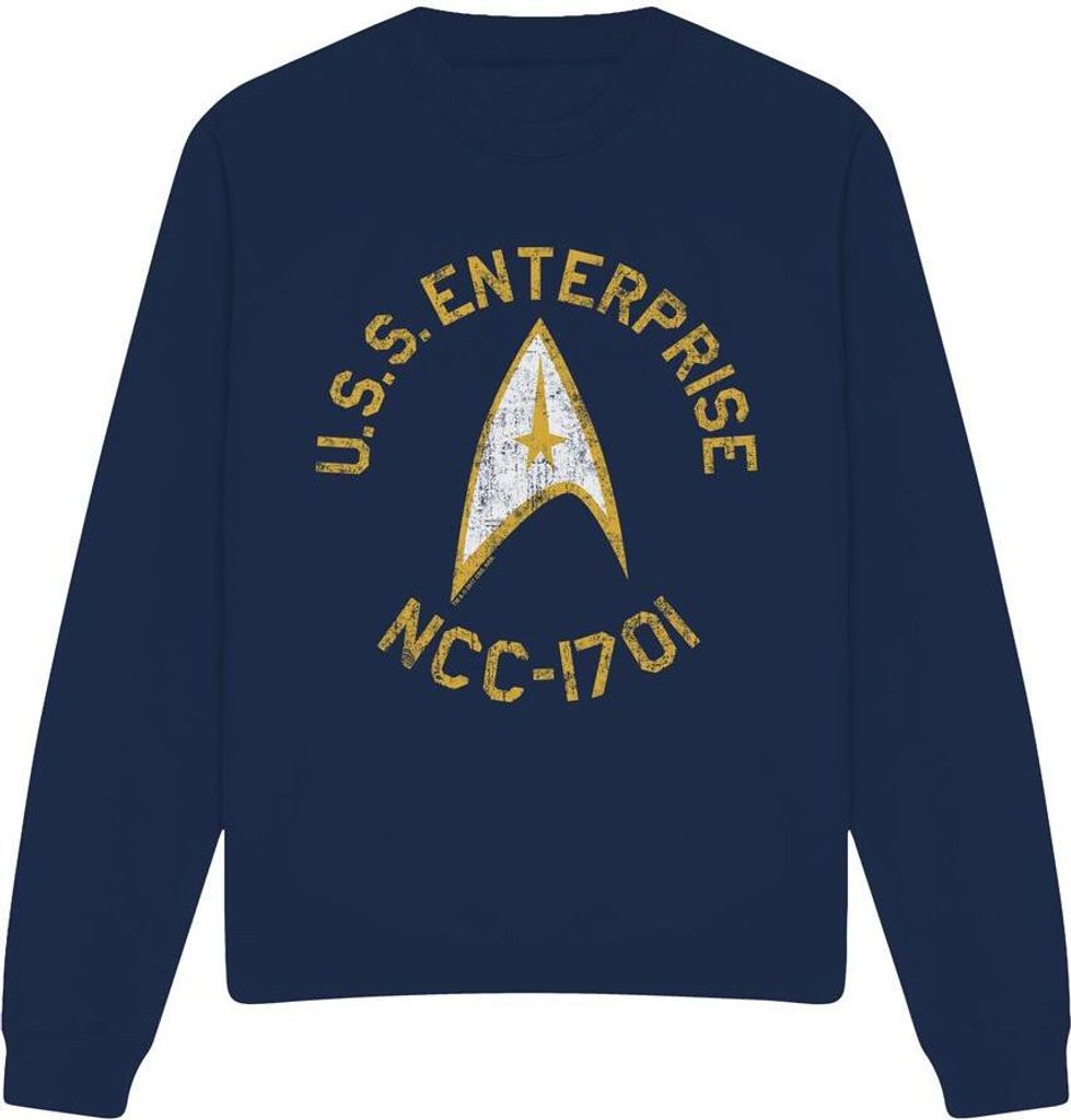 Star Trek - Sweatshirt für Herren/Damen Uni TV11391 (L) (Marineblau)