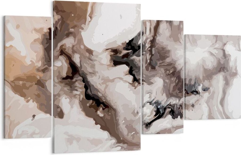 Bild auf Leinwand - Leinwandbild - Abstraktion modern - 120x70cm - Wand Bild - Wanddeko - Leinwanddruck - Bilder - Kunstdruck - Wanddekoration - Le...