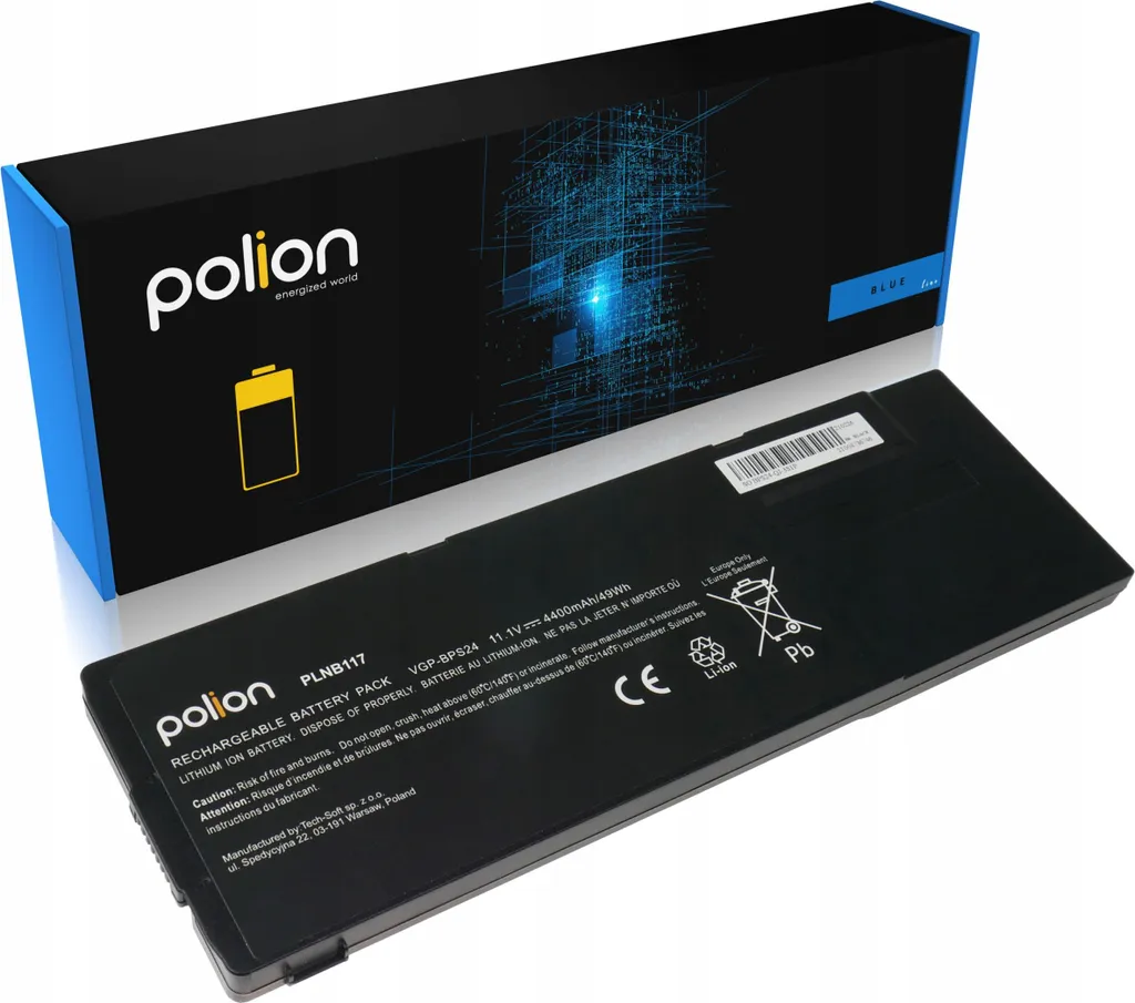 Batterie POLION VGP-BPS24 Haute Capacité 4400 mAh Cellules Grade A
