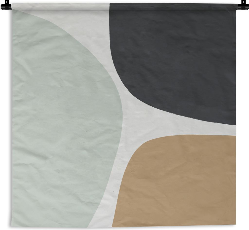 MuchoWow Wandteppich Wandbehang Pastell - Minimalismus - Gestaltung 150x150 cm Tapisserie Dekoration Wandtuch - Wohnaccessoires - Modernes