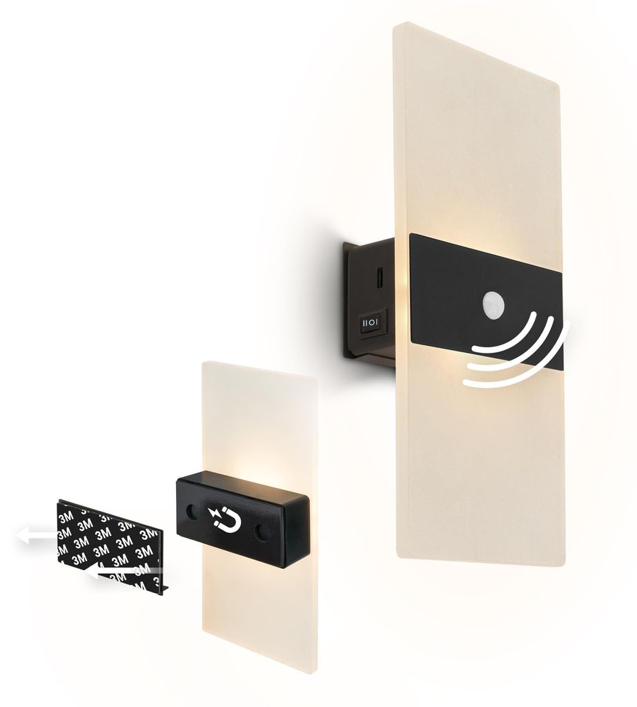 Ścienna lampa LED, lampa ścienna bez podłączenia do prądu, Zdjęcie produktu 