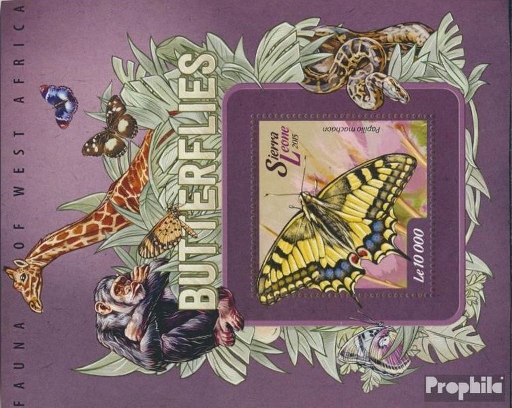 Briefmarken Sierra Leone 2015 Mi Block 716 (kompl. Ausg.) Produktbild 