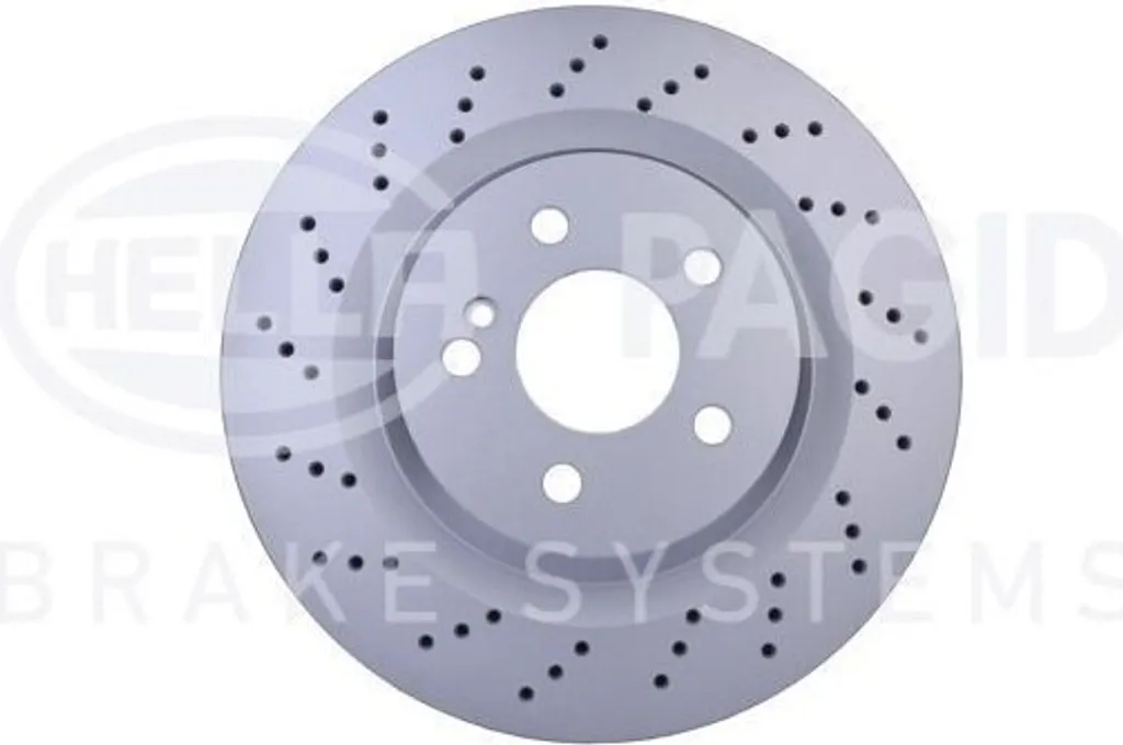 Disque de frein HELLA 8DD 355 126-401 en fonte haute teneur en carbone