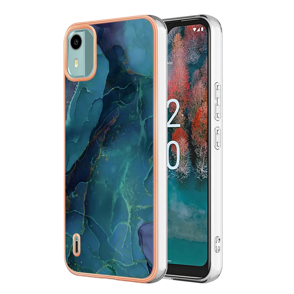 Cover Antiurto Nokia C12 TPU Verde | Design Sottile e Sicuro