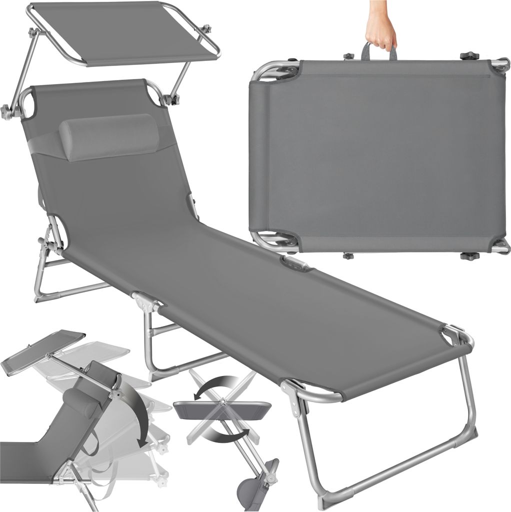 Gartenliege Chloé klappbar 190 x 68 x 65 cm Produktbild 11