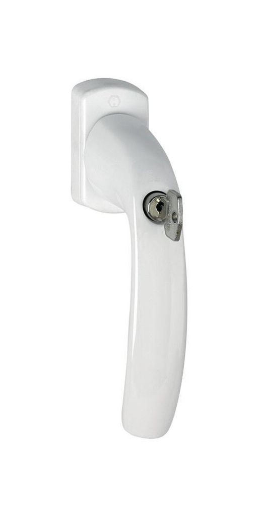 Hoppe Fenstergriff New York 0810SVS / U10 32mm vorstehend abschließbar F9016 - 3286631
