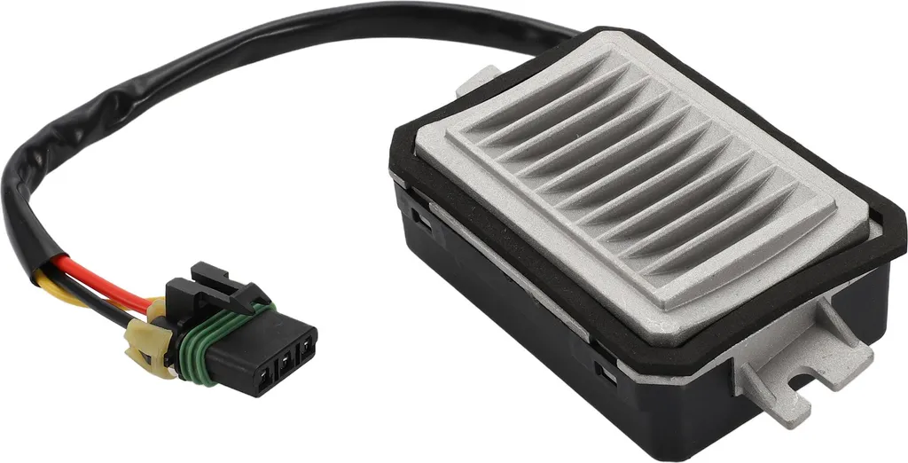 Résistance de ventilateur de radiateur en métal et ABS noir 1 pièce
