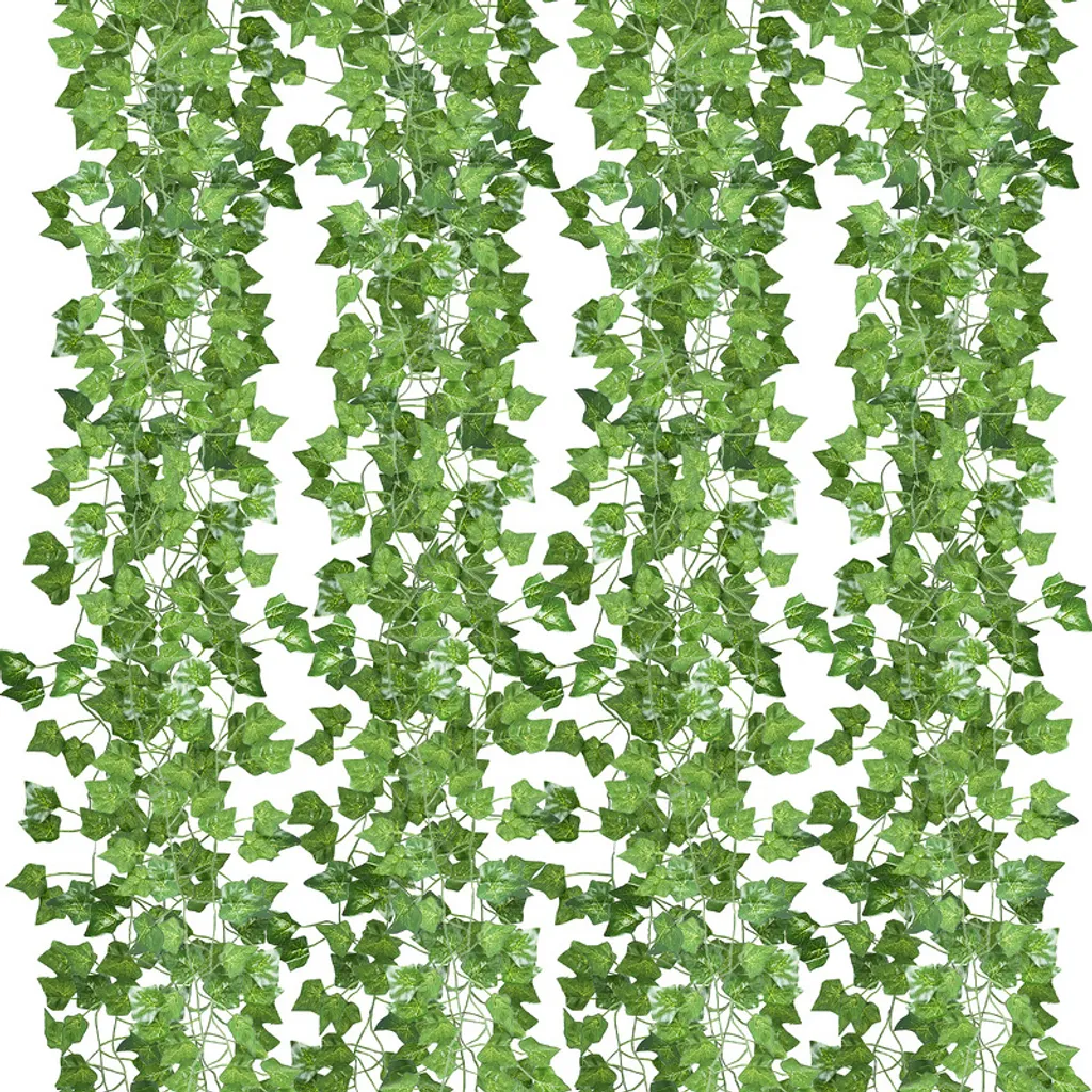 Edera Artificiale per Matrimonio e Feste - Set 12 Ghirlande 2.4m