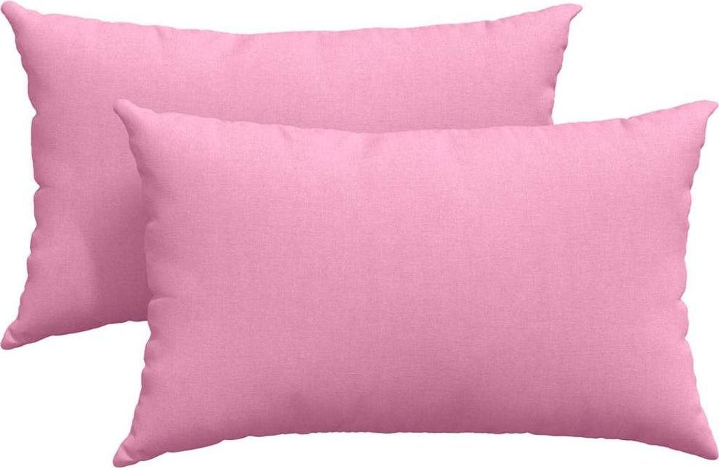 vidaXL Sofakissen 2 stk. Stoff Rosa 50 x 30 cm Produktbild 