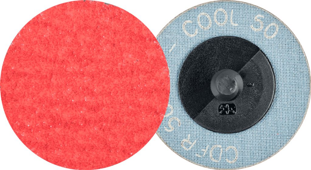 PFERD TOOLS COMBIDISC Keramikkorn Mini-Fiberscheibe CDFR Ø 50mm CO-COOL50 für Stahl und Edelstahl