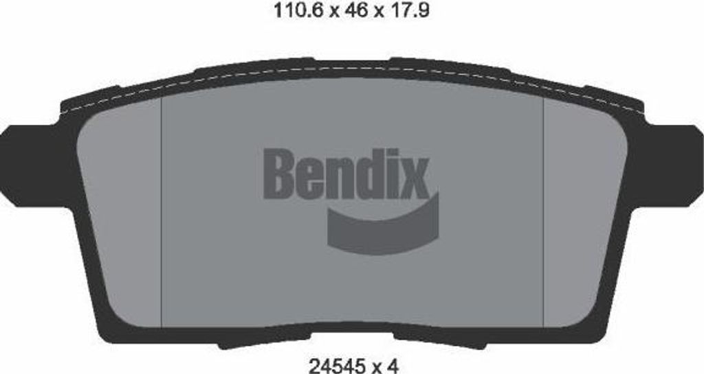 BENDIX Braking BPD2167 Bremsbelagsatz, Scheibenbremse OE 7T412200AA kompatibel mit CX-7, CX-9