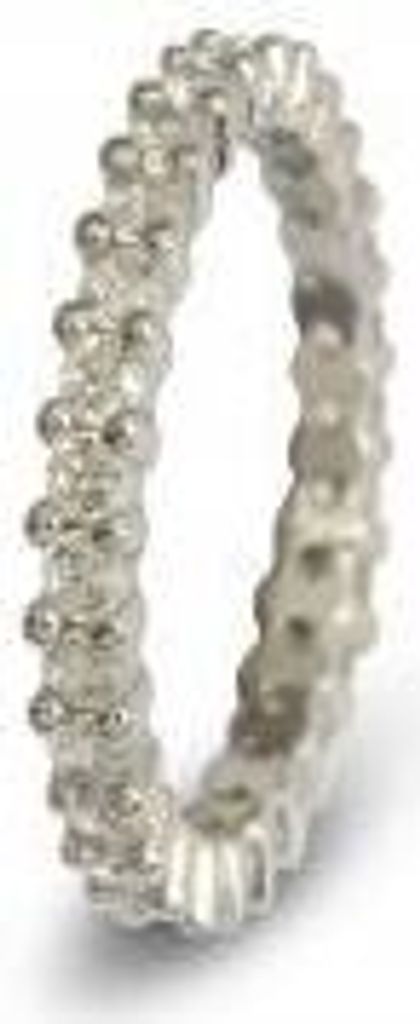 Ring Silber rhodiniert mit Zirkonia 56