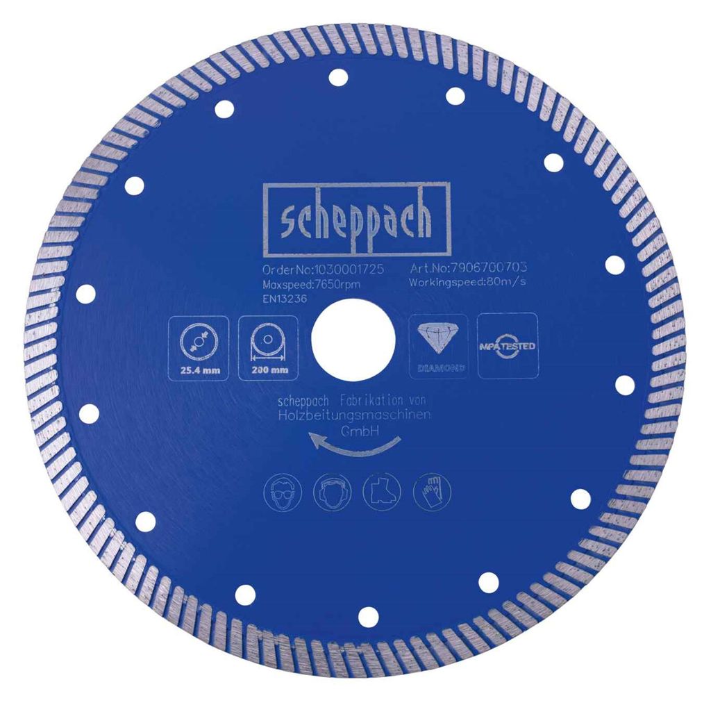 Scheppach Professional diamantový řezný kotouč Ø 200 x 25,4 Obrázek produktu 