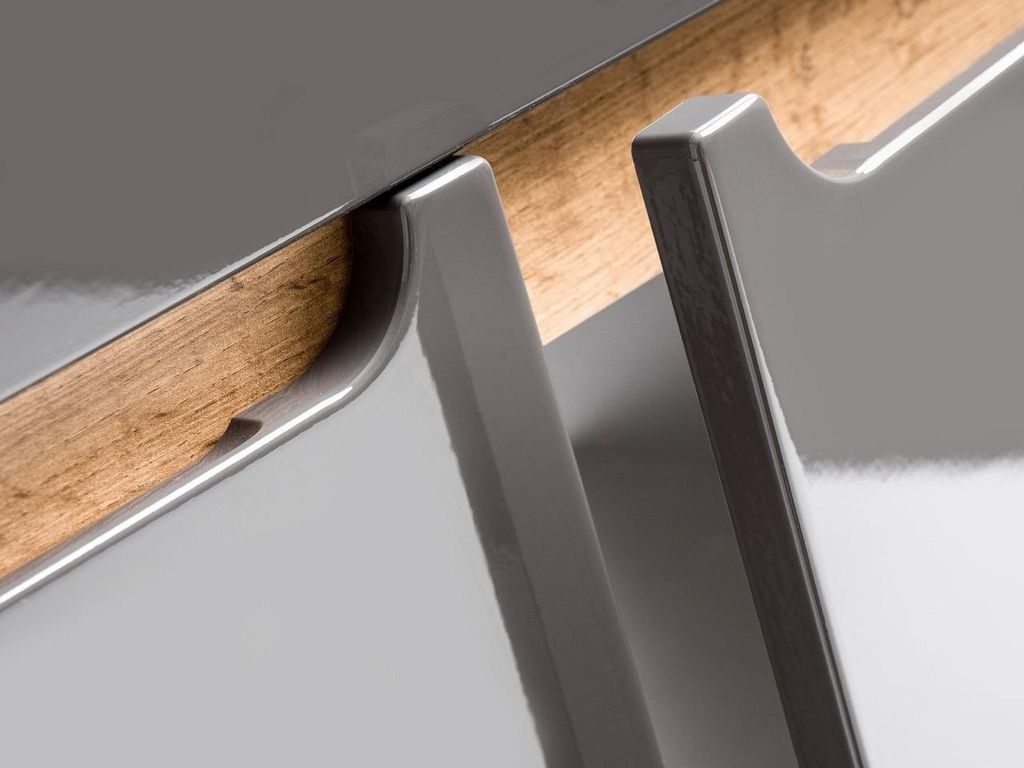 Umyvadlo Bali se skříňkou 80 cm, lesklá šedá, funkce Obrázek produktu 3