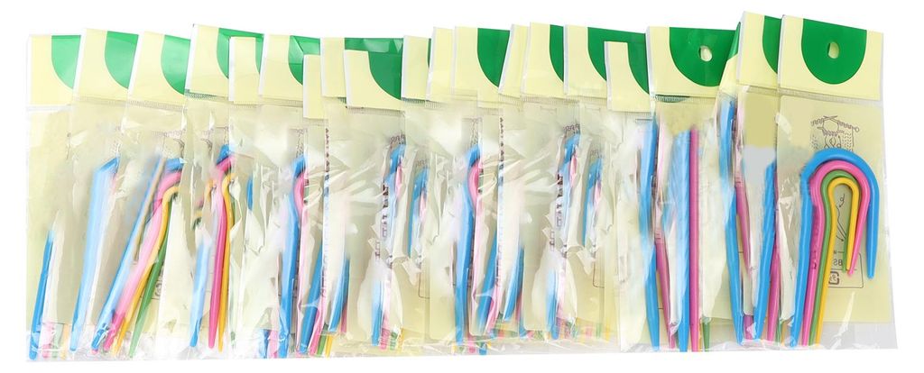 80 Stück U-förmige Stricknadeln in 4 Größen, glatte, langlebige, gebogene Häkelnadeln zum Stricken von Mützen, Pullovern und Schals