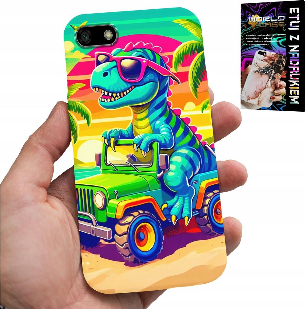 Fall Für Huawei Y5 2018 - Dinosaurier In Einem Lkw-Designs Für Kinder