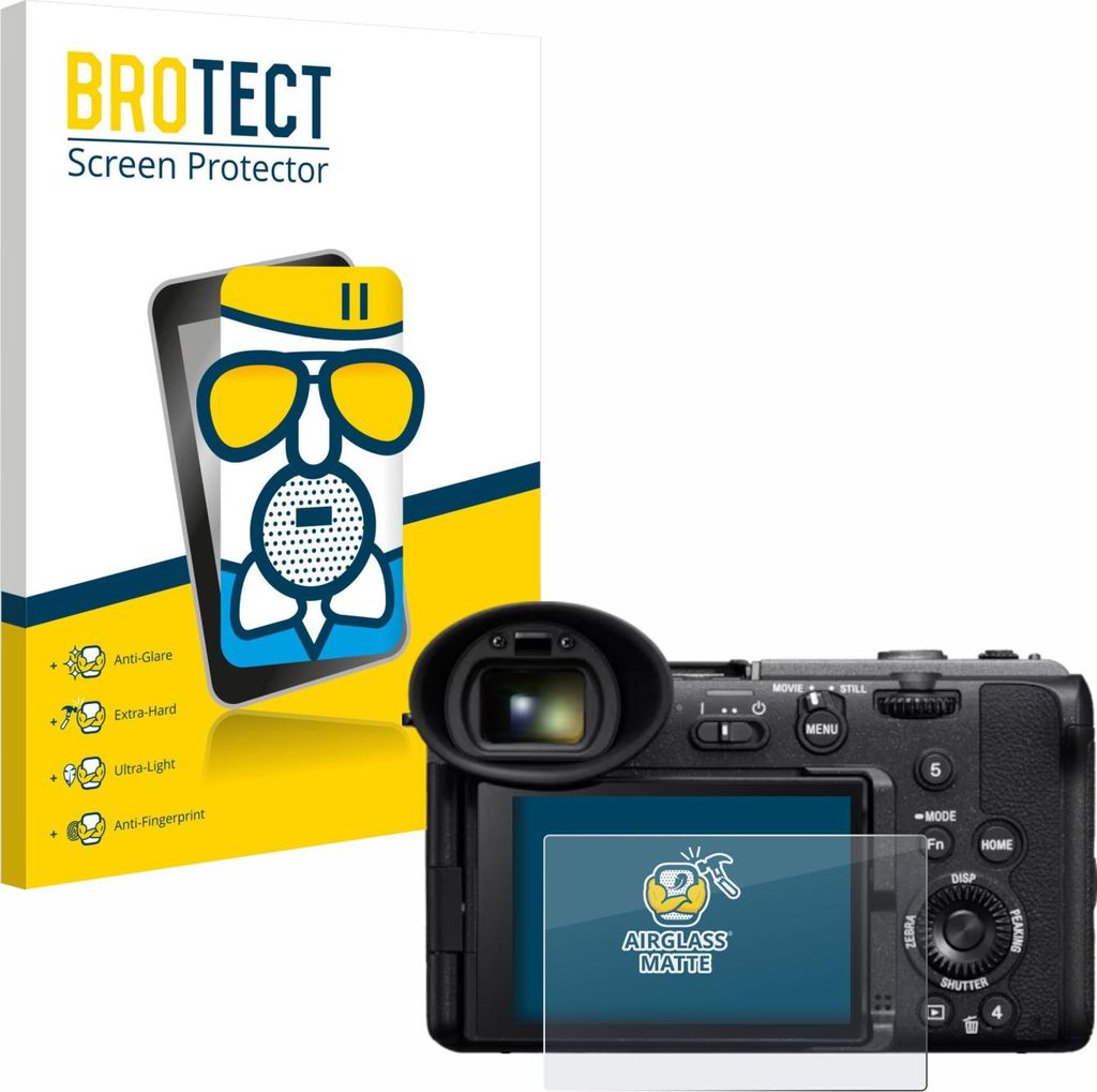 BROTECT Entspiegelungs Schutzglas für Sony Cinema Line FX2 Schutzfolie Panzer Folie Glas Display Schutz matt