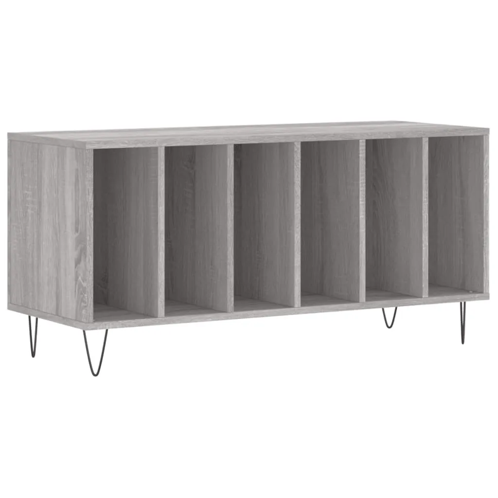 Supporto Vinili SYFAX™ 100x38x48cm Grigio Sonoma | Funzionalità Pura