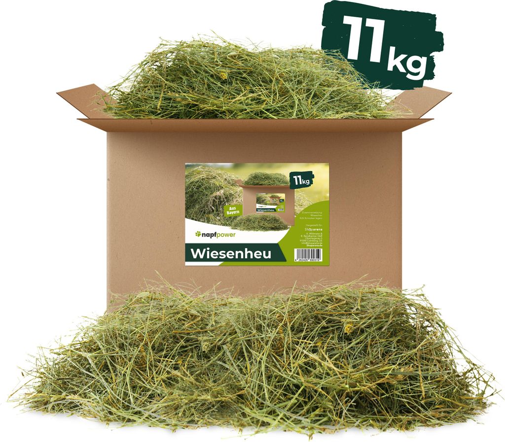 Wiesenheu unbehandelt für Kleintiere als Futter und Produktbild 