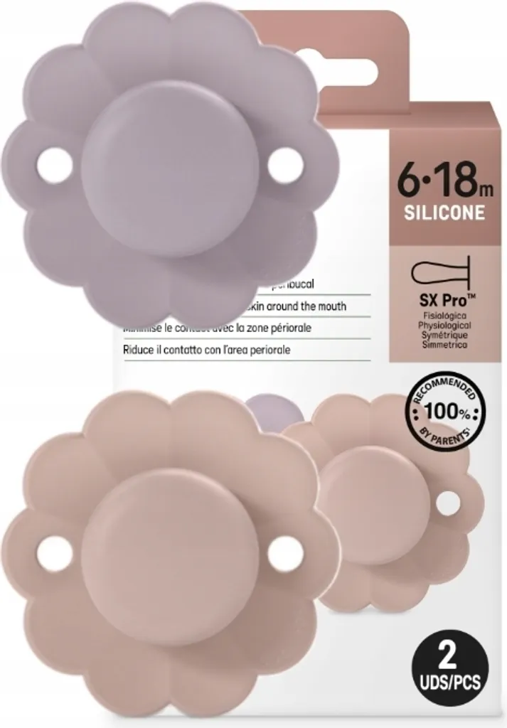 Suavinex SX Pro 6-18 Mesi Lavanda e Malva - Ciuccio Fisiologico Silicone