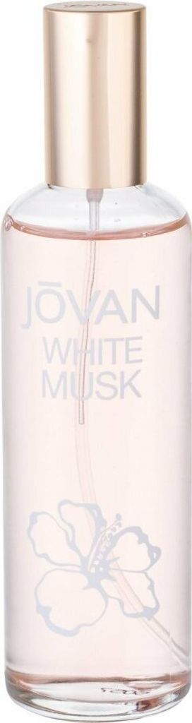 A bottle of Jovan White Musk Eau de Cologne for women.