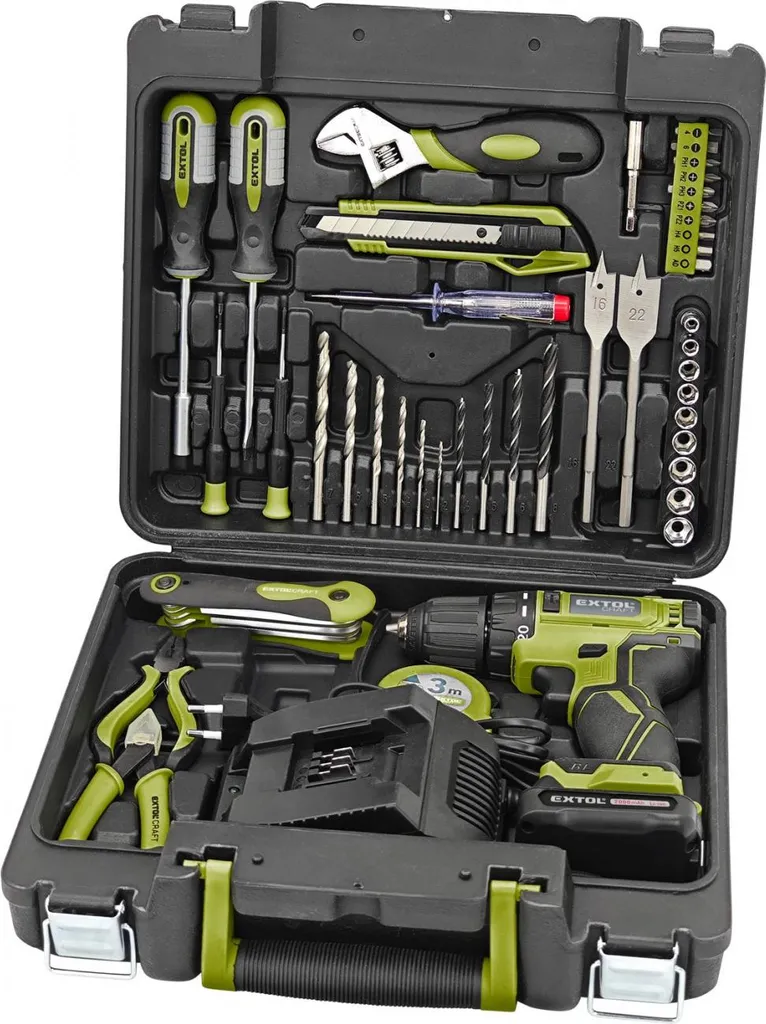 Perceuse-visseuse sans fil pour travaux domestiques avec kit complet