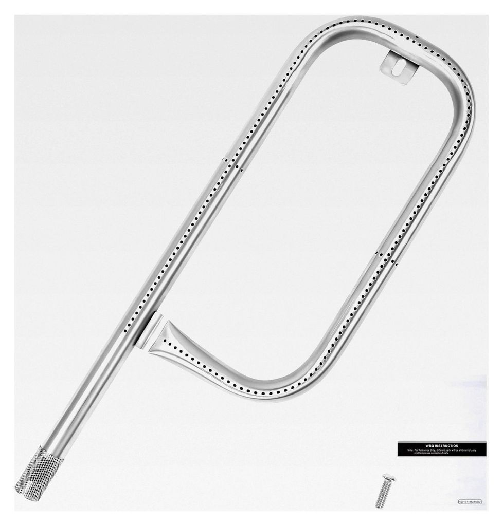 Edelstahl Brennerrohr Zubehör für Weber Q100, Q120, Q140, Q1000, Q1200, Q1400 Grill, inklusive Schraube