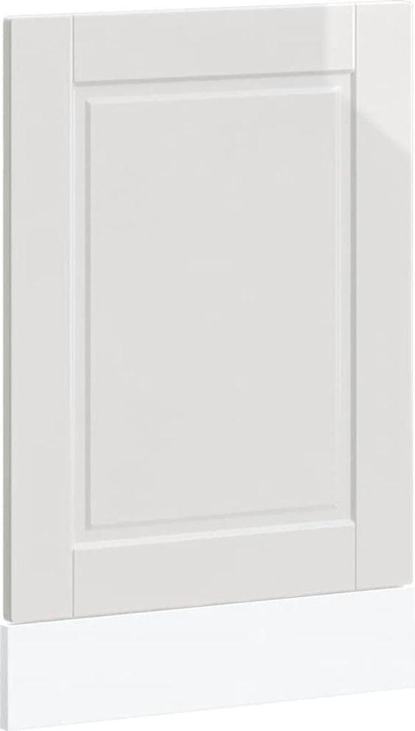 vidaXL Geschirrspülerblende Porto Hochglanz-Weiß 45x1,5x57 Produktbild 