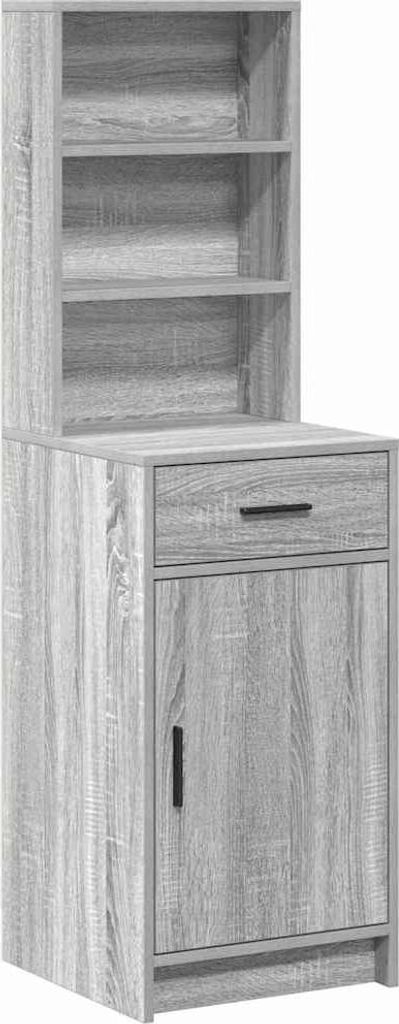 Highboard Graues Sonoma 40 x 40,5 x 135 cm Holzwerkstoff