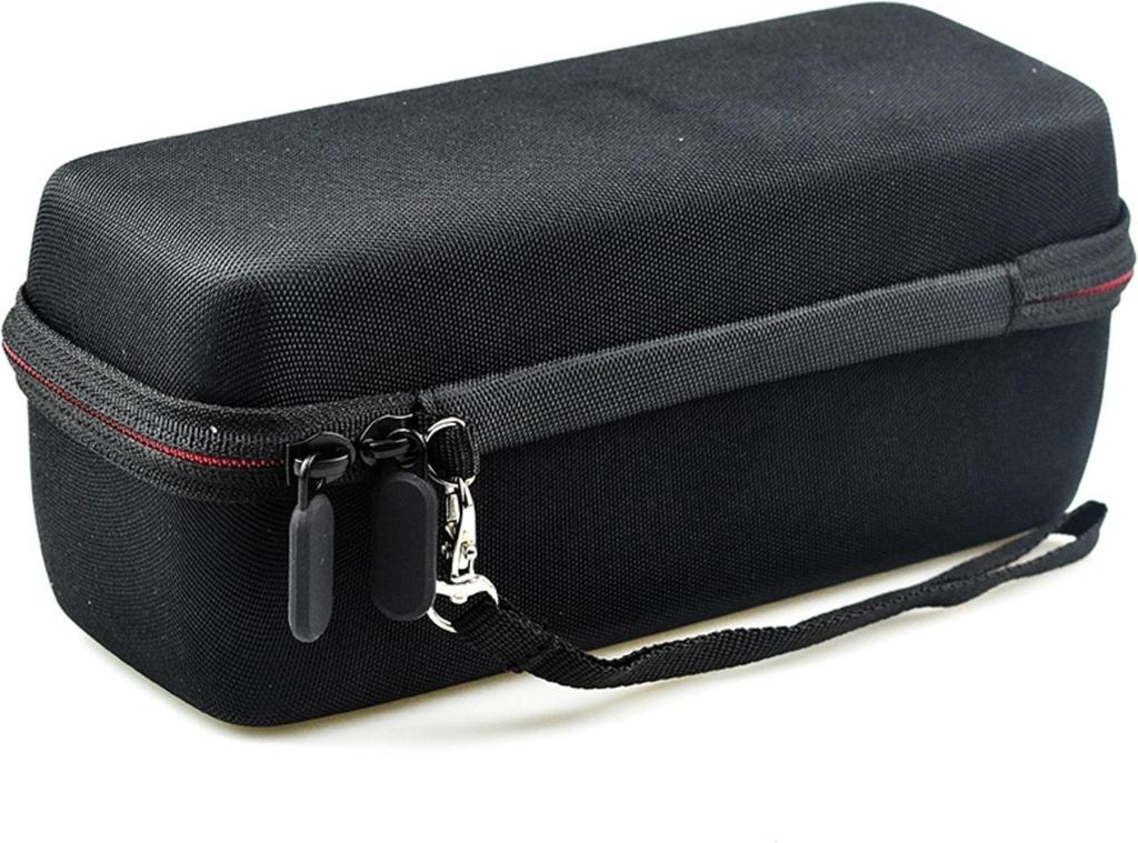 subtel Lautsprechertasche für JBL Flip 5, Flip 6 Lautsprecher Karabiner Tasche Musikbox Transport Speaker Case Tragetasche Hülle - stoßfest, gep...