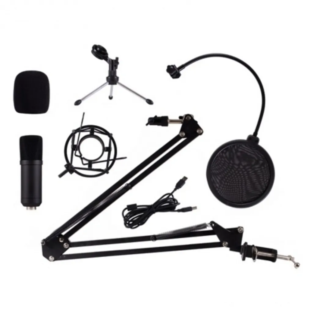 Microphone CoolBox BM-660 pour Visioconférence et Cours en Ligne Noir