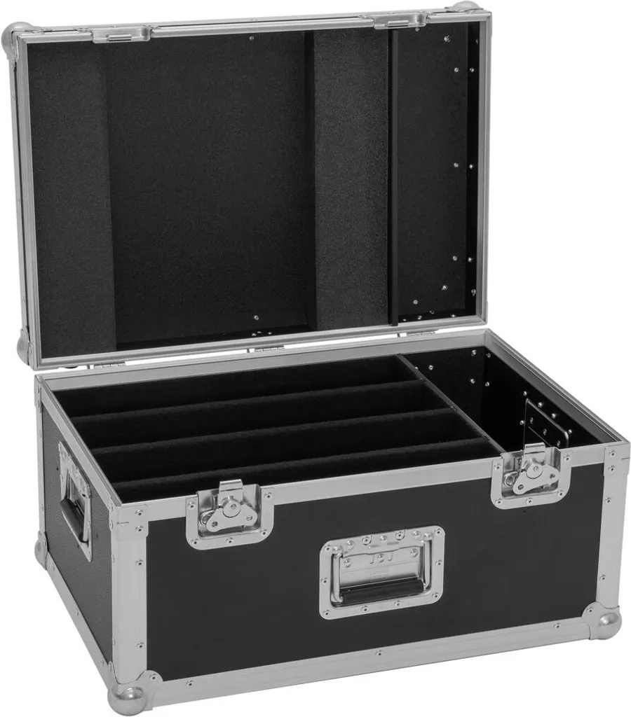 ROADINGER Flightcase 4x LED Super Strobe - Coffret de transport robuste