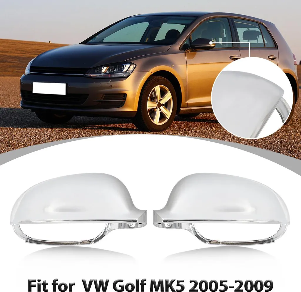 Rénovez votre Rétroviseur VW Golf MK5 avec cette Coque Chrome 05-09