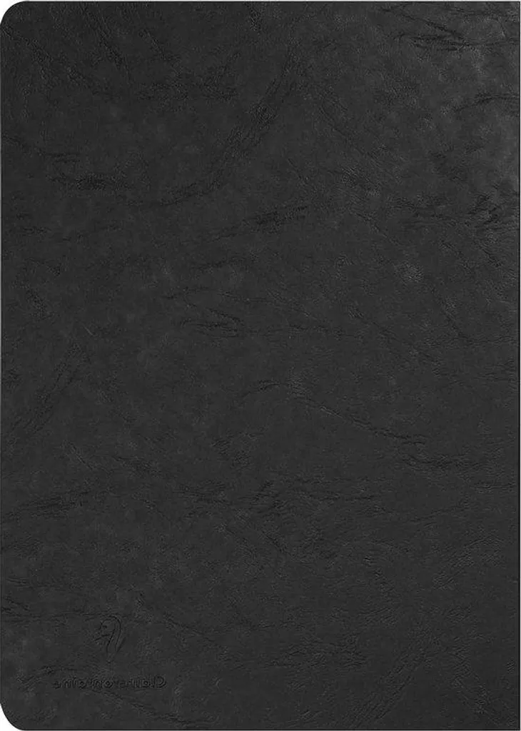 Cahier A4 noir 90g couverture imitation cuir plastifiée ultra résistante