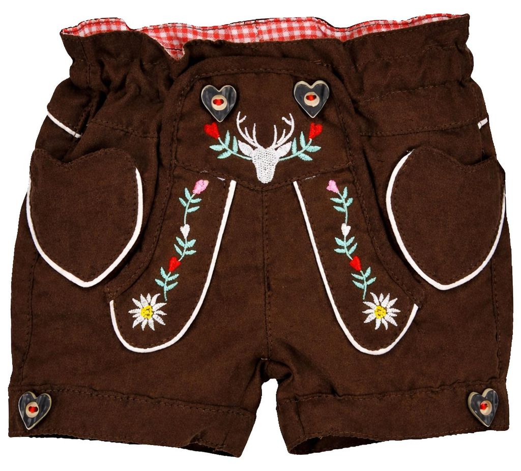 BONDI Mädchen Kunstleder Shorts Hose "Hirsch" 86855 | Braun Produktbild 
