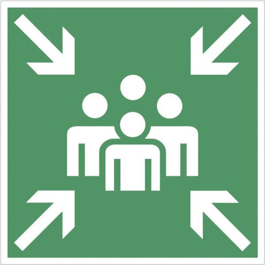 Dreifke Schild Sammelstelle, Alu, 600x600 mm