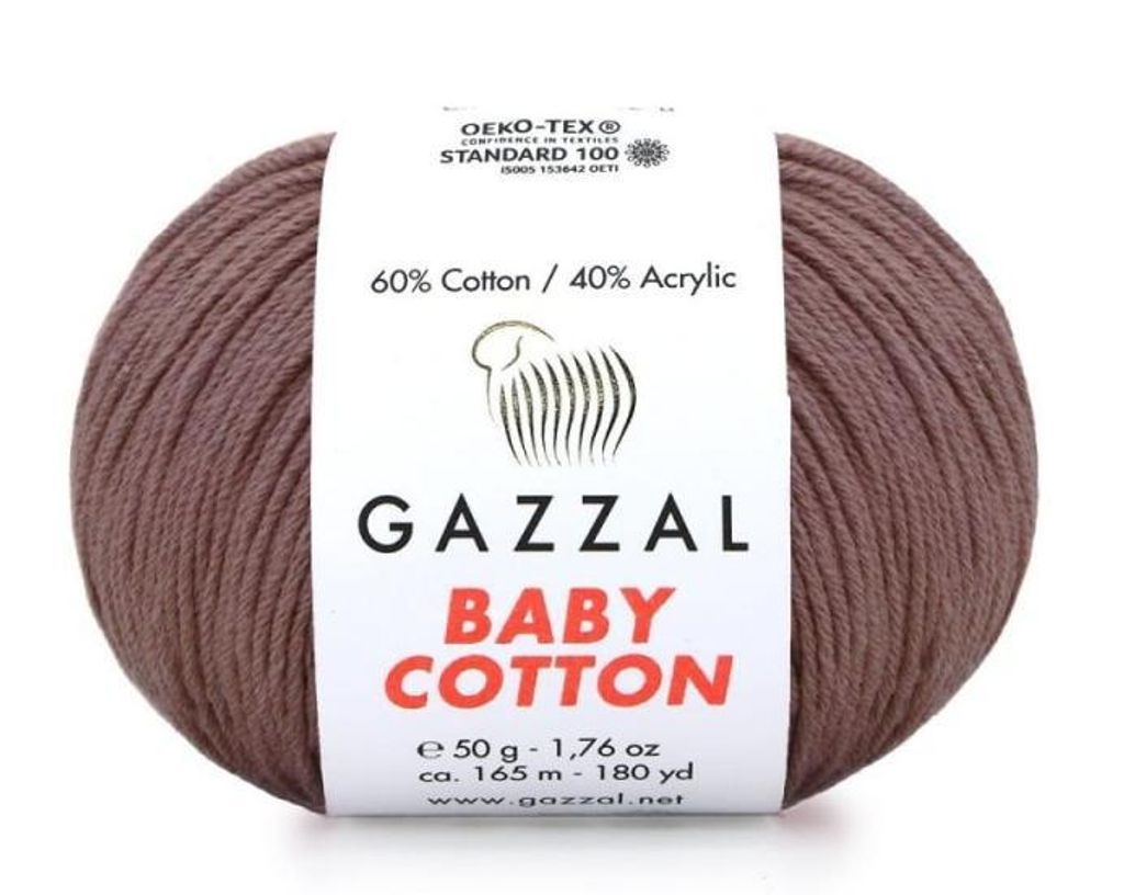 Gazzal Baumwolle 3455 Baumwollmischgarn 50 g 165 m Produktbild 