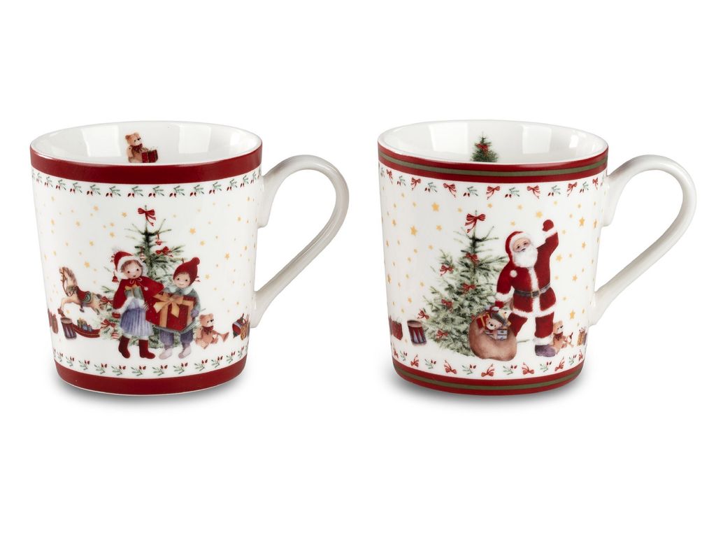 1 Stück Kaffeebecher Tasse Nostalgie mit Lithografie-Nachbildung, Auswahl nach Verfügbarkeit