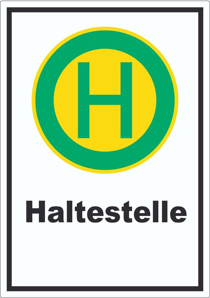 Aufkleber Haltestelle A0 (841x1189mm)