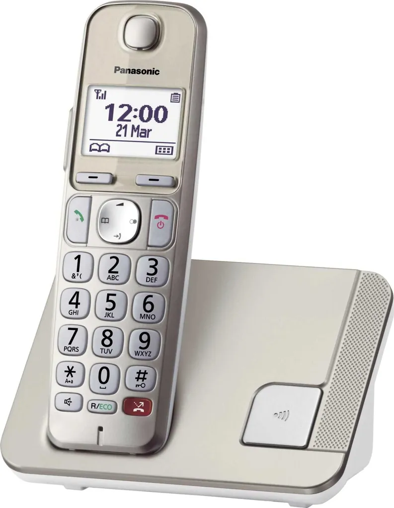 Téléphone sans fil Panasonic KX-TGE250GN Champagne - Répondeur et Répertoire