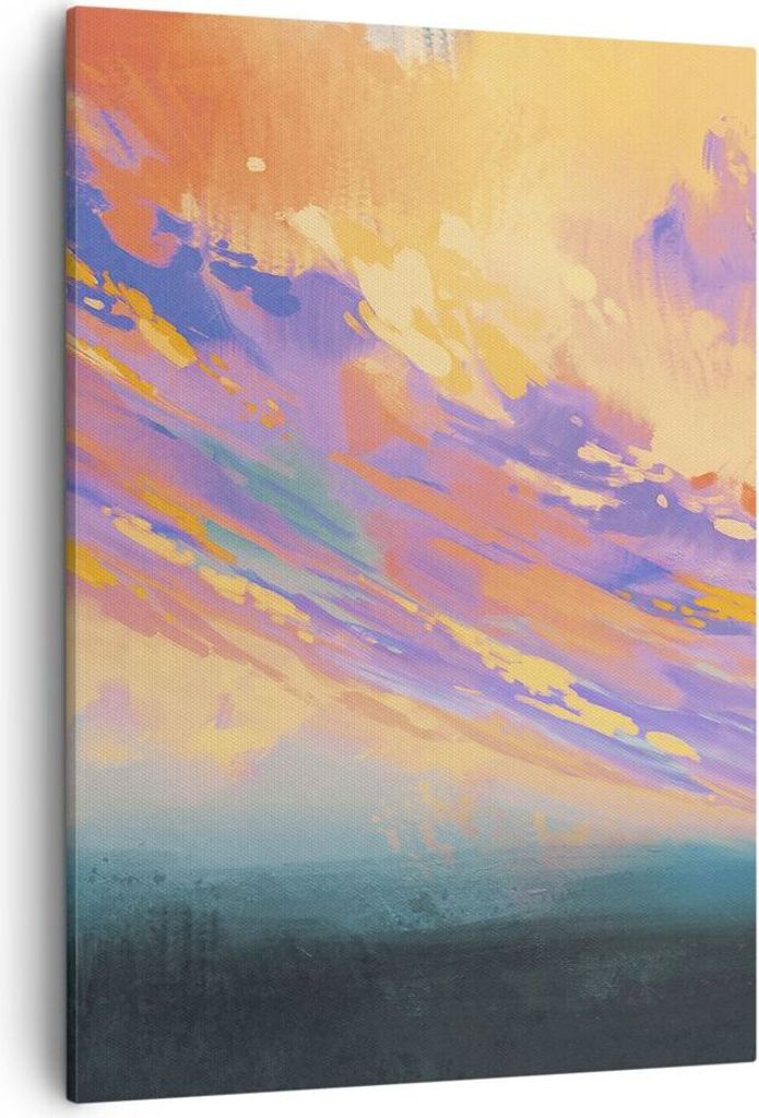 Bild auf Leinwand - Leinwandbild - Einteilig - Menschen Wiese Natur - 50x70cm - Wand Bild - Wanddeko - Wandbilder - Leinwanddruck - Wanddekoration ...