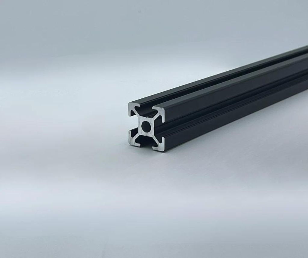 Aluprofil 20x20 Nut 6, B-Typ (Schwarz eloxiert) - 1200mm
